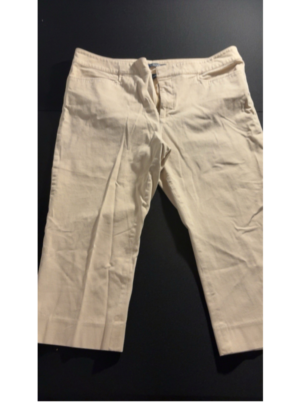 Polo Jeans Company Ralph Lauren Women's Khaki Chino Capris Size 16